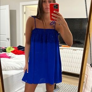 Vibrant Blue Sleeveless Dress